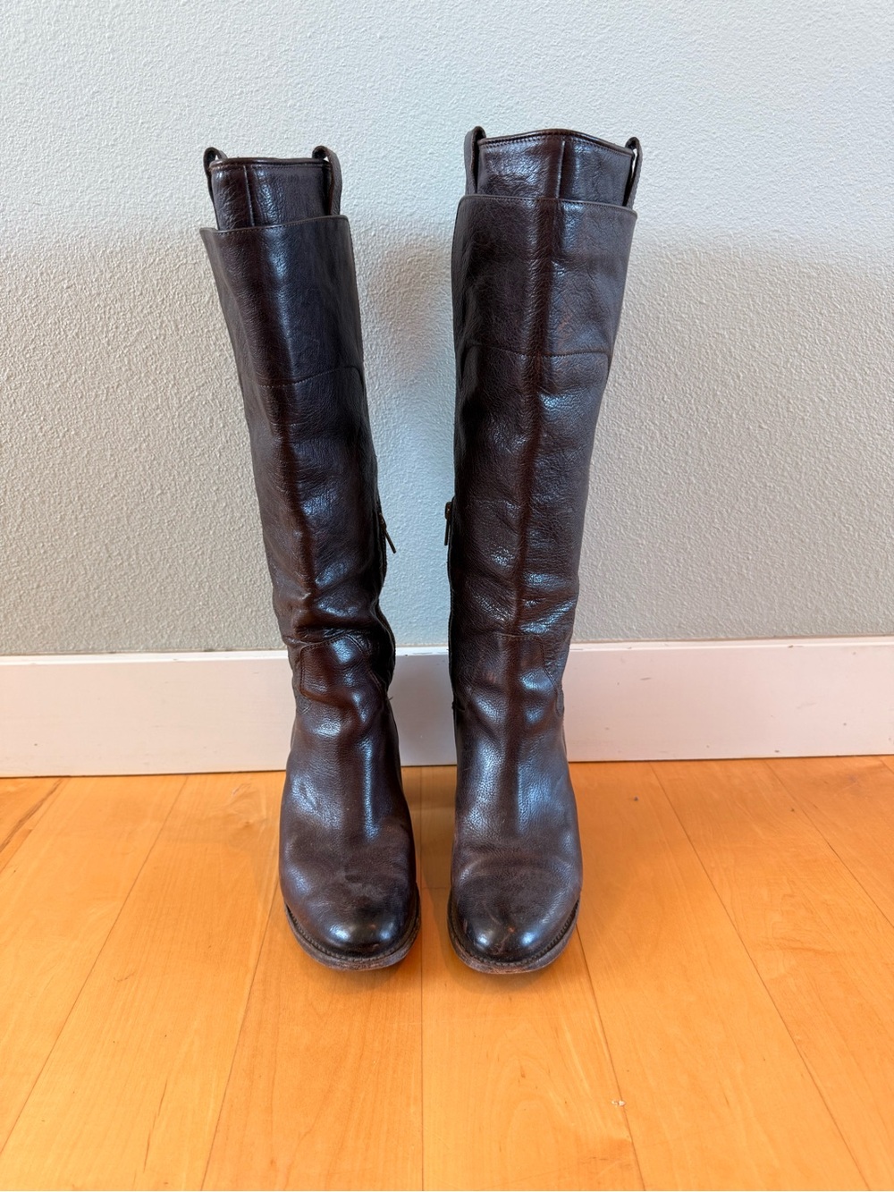 Frye Women's Over-the-Knee Leather Boots - Dark Brown